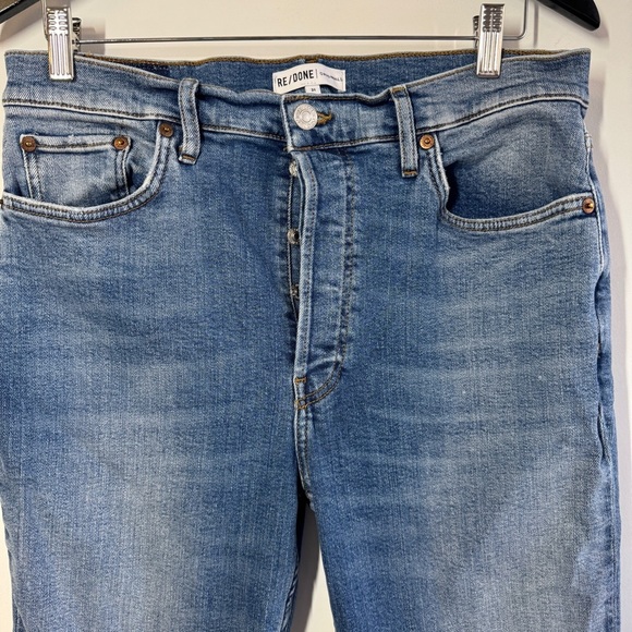 RE/DONE REVOLVE Blue High Rise Skinny Jeans Size 31 Women’s Vintage Style - Picture 3 of 13